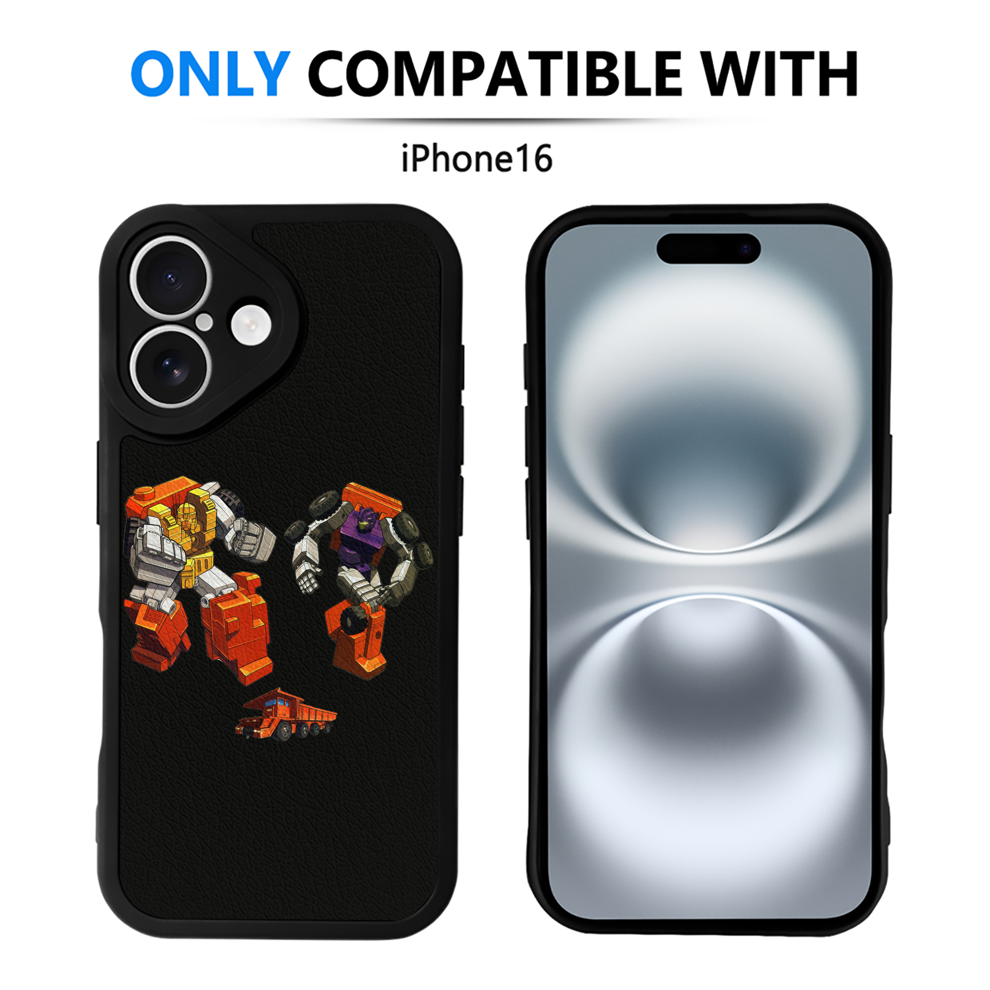 （画像用）  【iPhone 16シリーズ対応】シリコンスマホケース（レザー調） 材質：シリコン